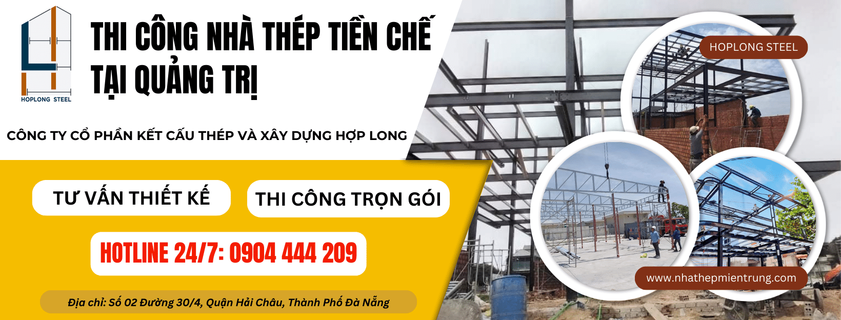 Báo giá thi công nhà thép tiền chế tại Quảng Trị